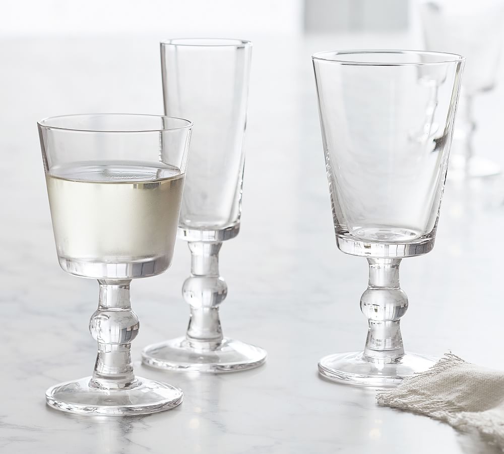 Glass Cups Set of 4 for Kitchen Drinking Glasses Elegant Conical