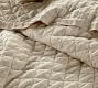 Belgian Flax Linen Diamond Quilt &amp; Shams