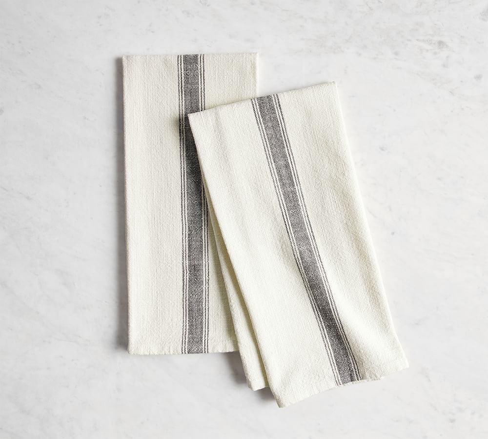 Striped kitchen towels (set of 2)