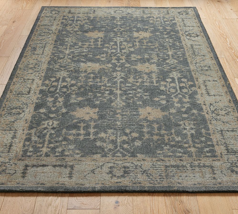 Neutral Multi Reeva Printed Rug Patterned Rugs Pottery Barn