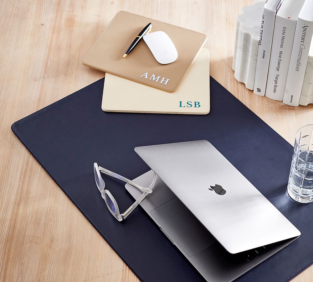 Classic Leather Desk Blotter Pottery Barn