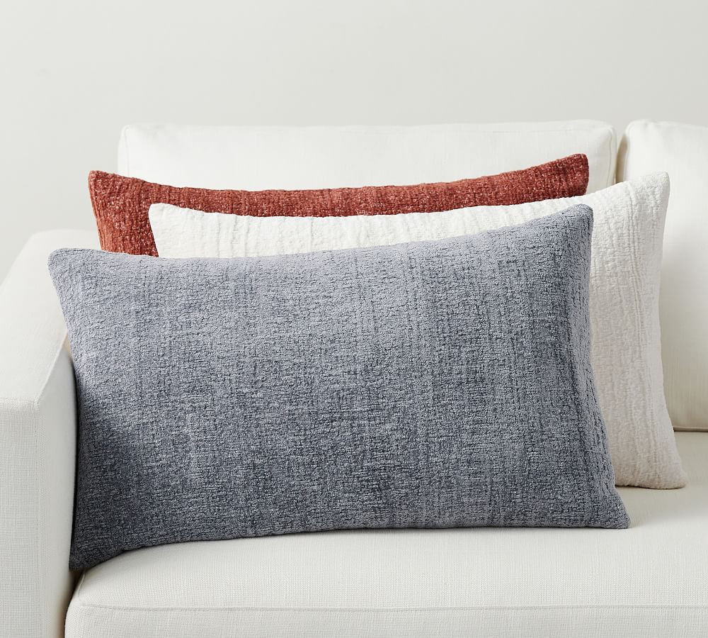 Chenille lumbar clearance pillow