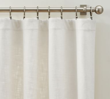 Faye Textured Linen Curtain | Pottery Barn