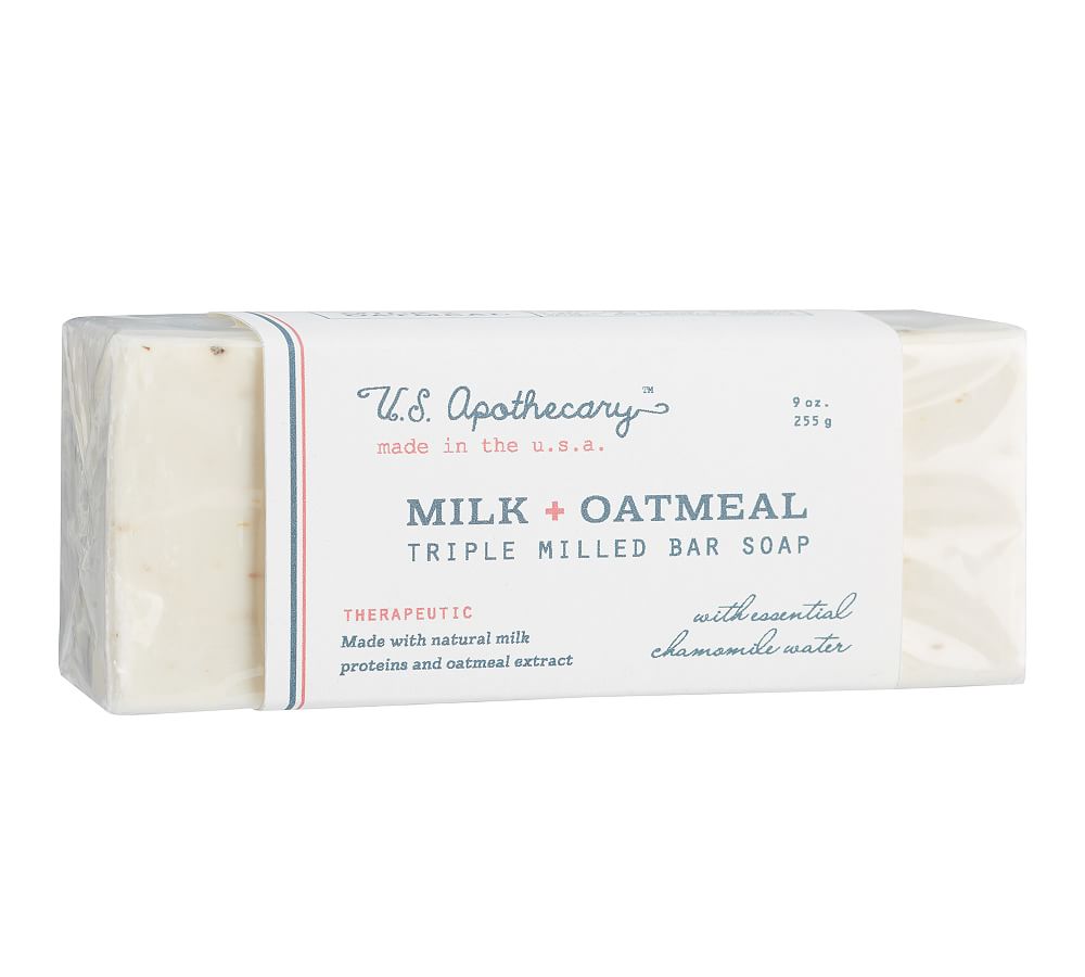 U.S. Apothecary Milk + Oatmeal Bar Soap