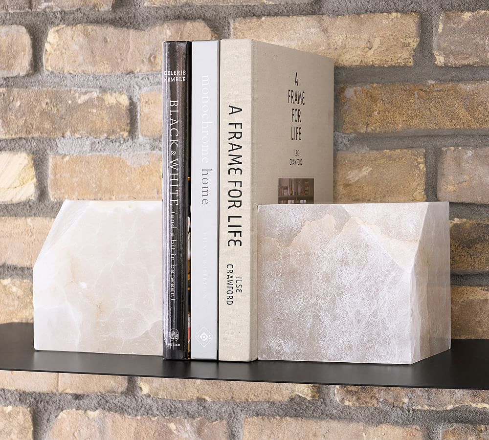 Oversized Stone Cube Bookend Pottery Barn