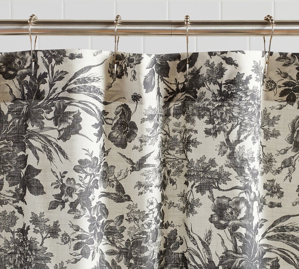 Sorrel Toile Shower Curtain Pottery Barn