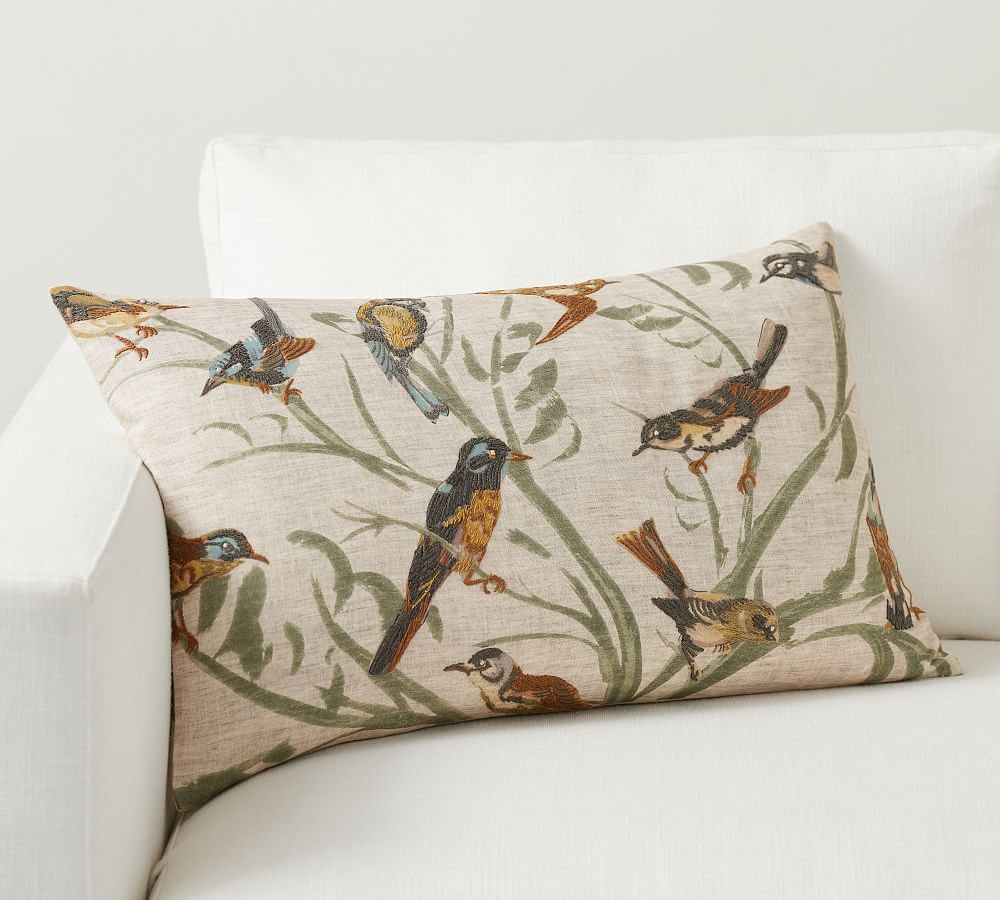 Bird sales lumbar pillow