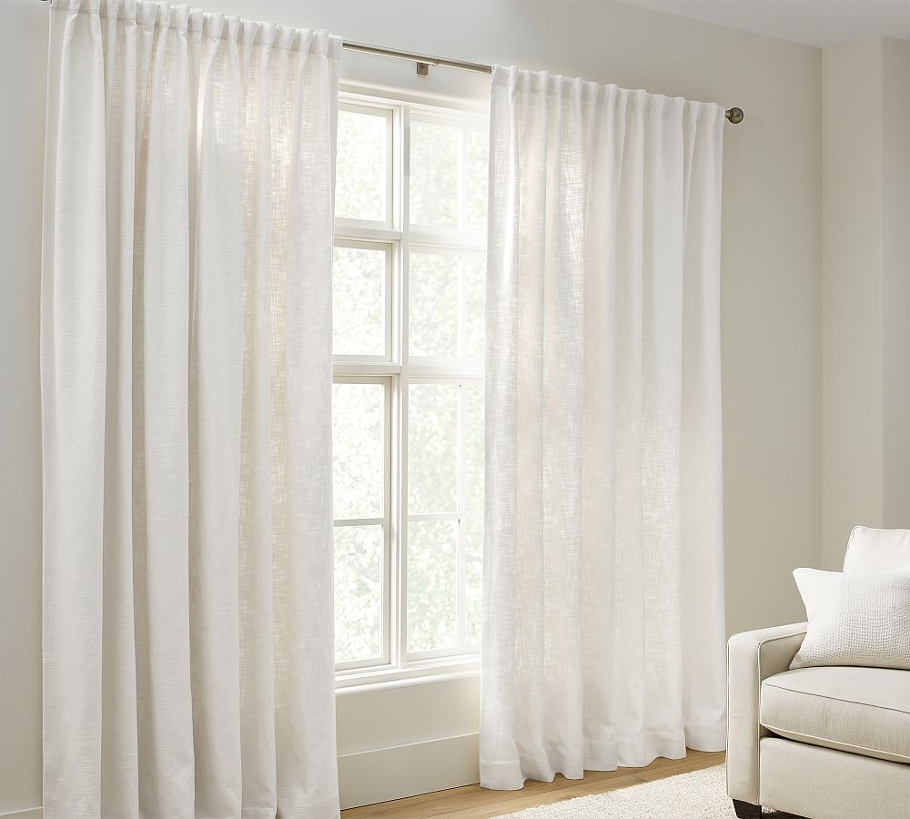 Faye Textured Linen Curtain