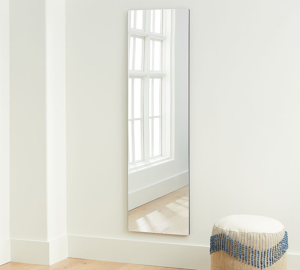 Rienne Frameless Floor Mirror | Pottery Barn