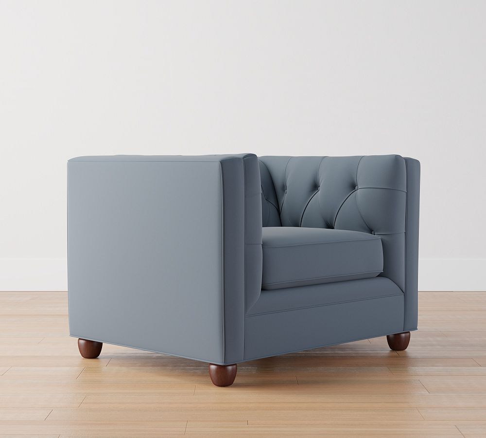 Chesterfield Square Arm Upholstered Armchair