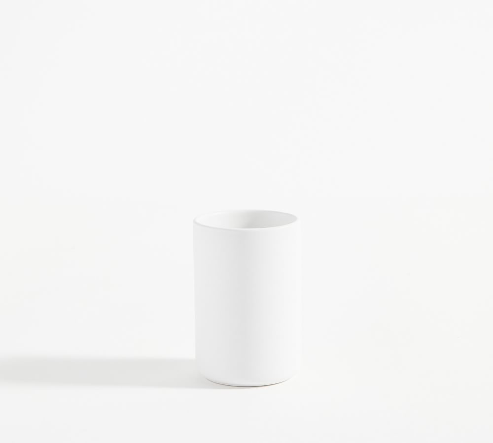 Mason Toothbrush Holder- True White Color