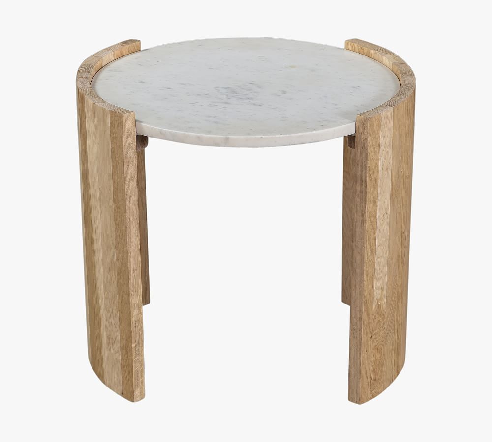 Laurie Round Marble Side Table