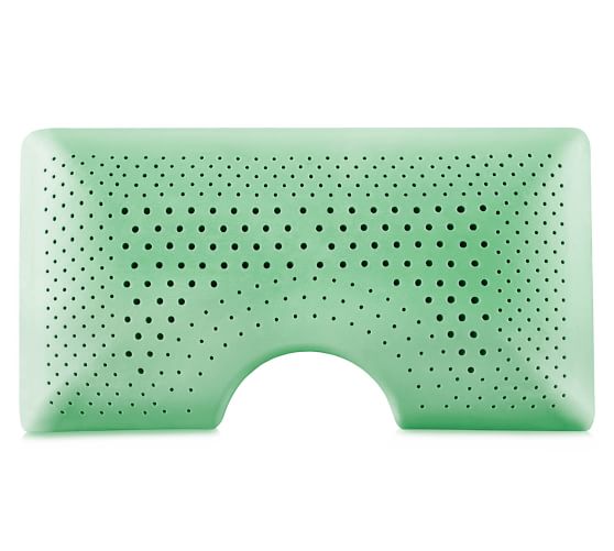 Malouf™ Shoulder Zoned Dough® + Peppermint Memory Foam Pillow Pottery