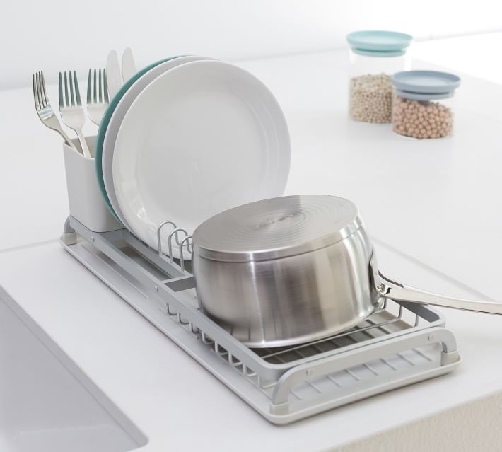 Compact dish drying rack, 46.3 x 20 x 12.6 cm - Brabantia