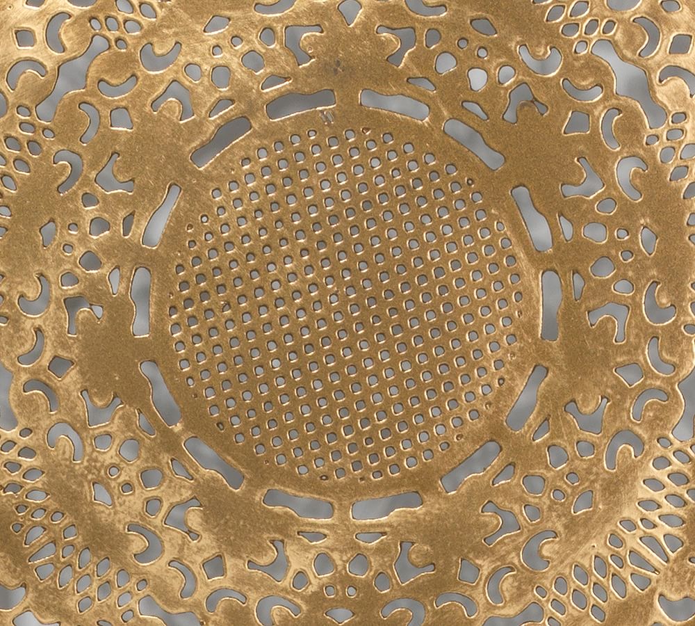 Margaret Brass Disc Wall Art Pottery Barn