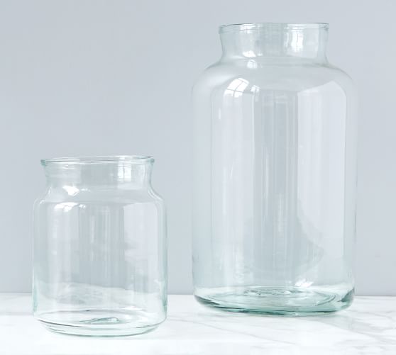Recycled Glass Mason Jar Vases Pottery Barn