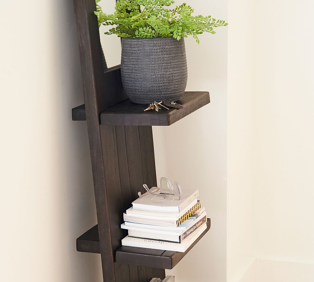 Rocklin Entryway Leaning Shelf with Mirror | Pottery Barn