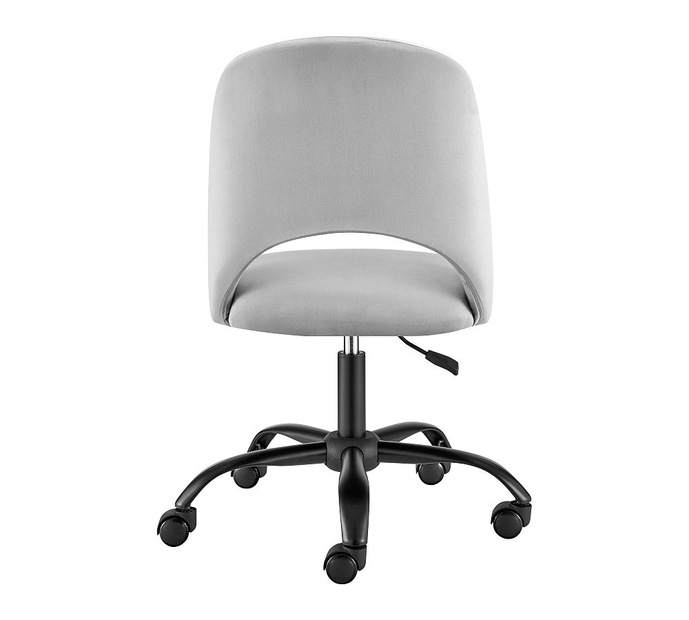 Haven Upholstered Swivel Desk Chair Pottery Barn