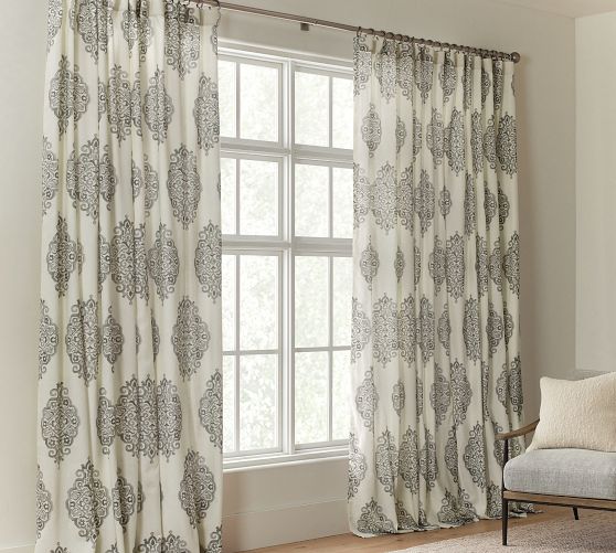 Asher Medallion Blackout Curtain Pottery Barn