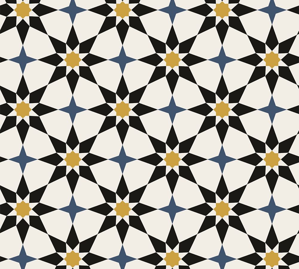 Soleil Moroccan Wallpaper Sample - 8.5&quot;W x 11&quot;L