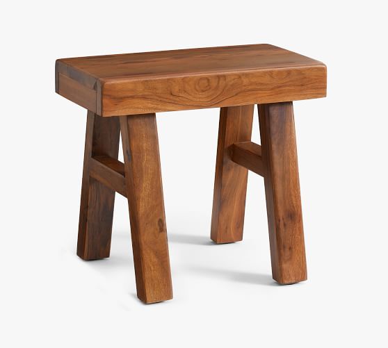 Distressed wood stool new arrivals