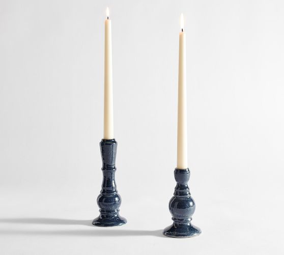 Handcrafted Emery Ceramic Candlestick Pottery Barn