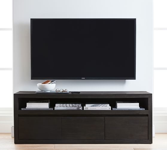 Folsom 3Drawer Media Console (66") Pottery Barn