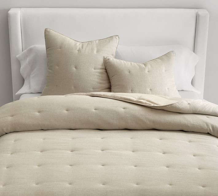 Belgian Flax Linen Comforter - Flagstone