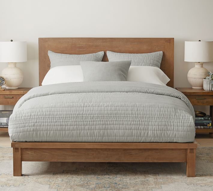 Pottery barn store platform bed king