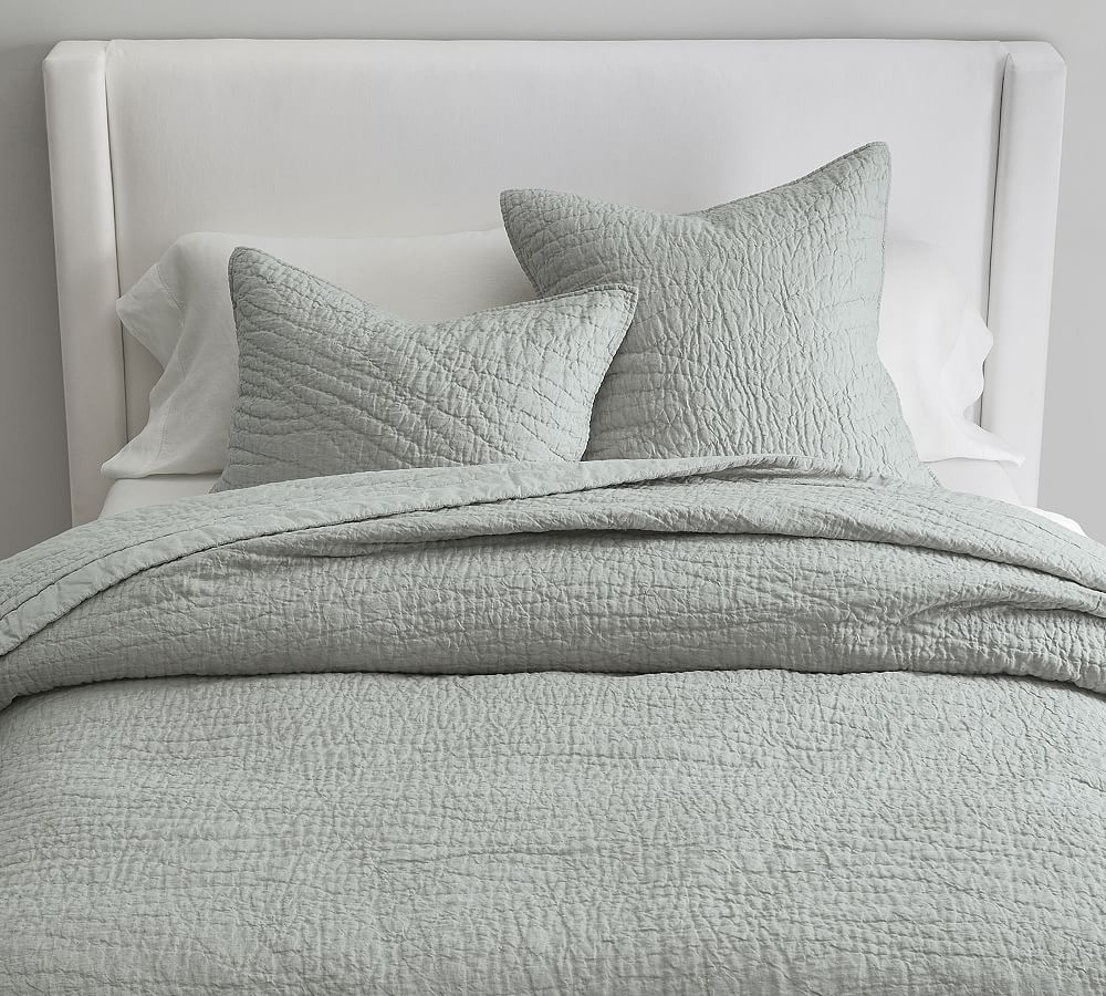 Warm White Brushed Cotton/Linen from Pottery Barn