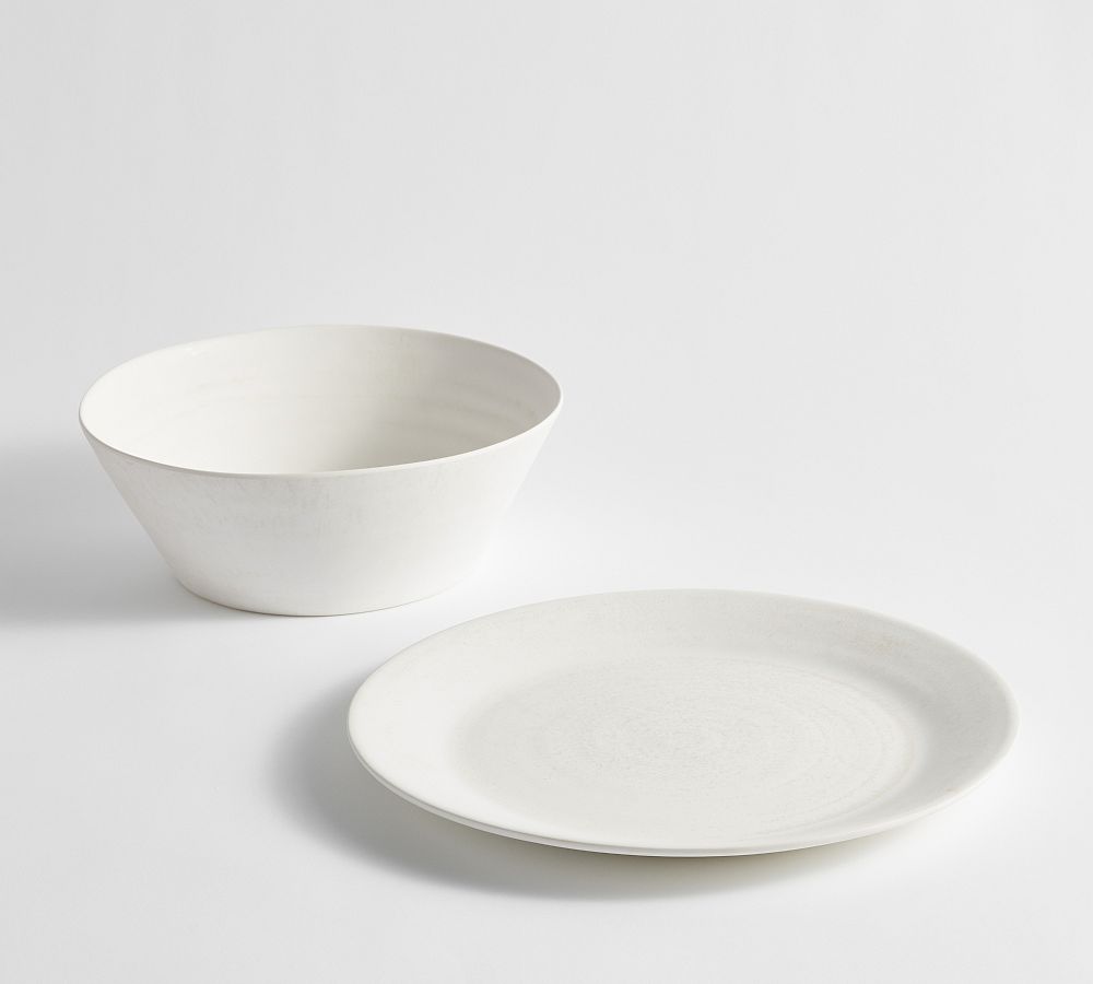 Larkin Reactive Glaze Serving Bowl & Platter Pottery Barn