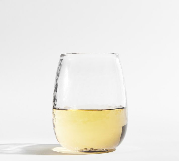 Hammered Handcrafted Stemless Wine Glasses