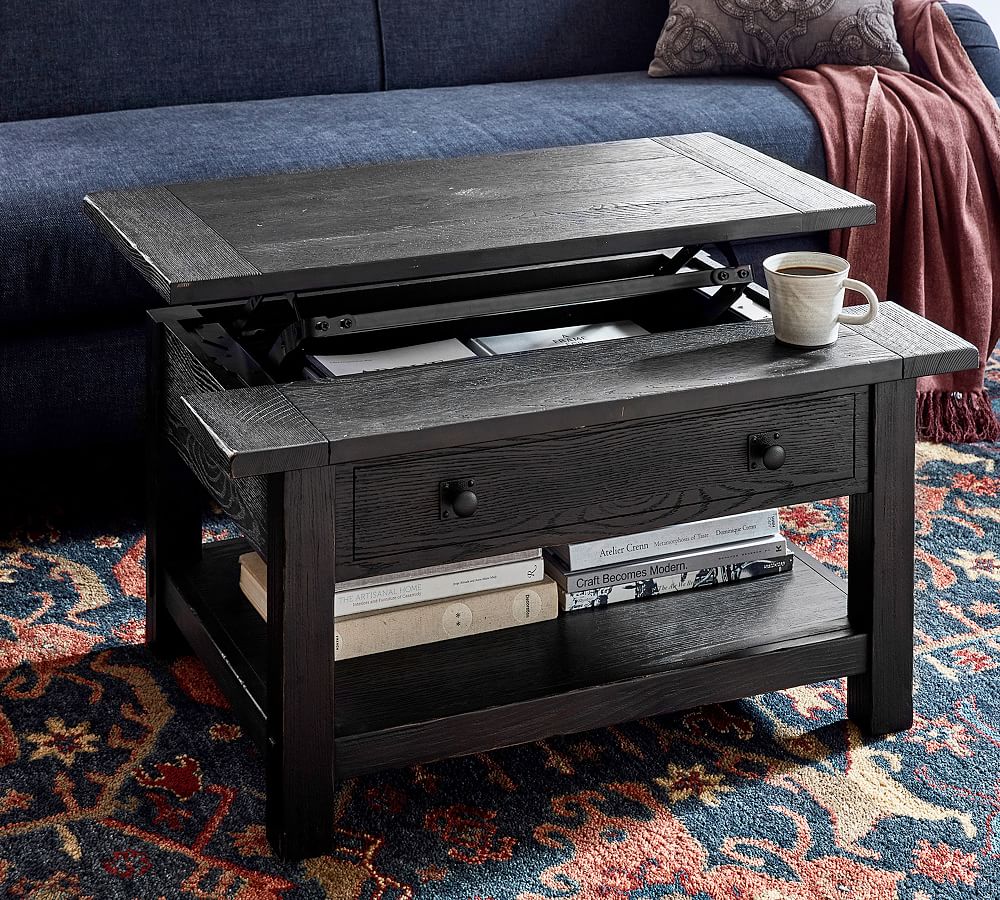 Benchwright Rectangular LiftTop Coffee Table Pottery Barn