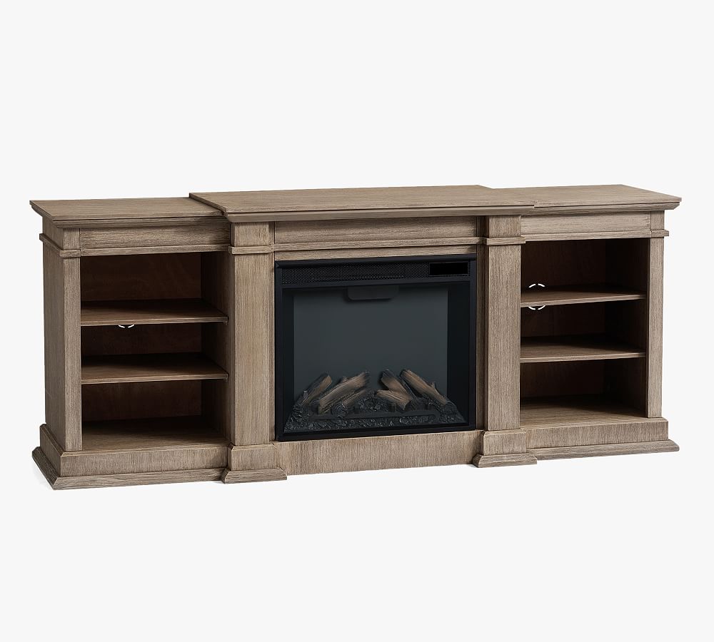 Lorraine Electric Fireplace Media Cabinet | Pottery Barn