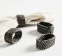 Tava Handwoven Rattan Oval Napkin Rings - Set of 4