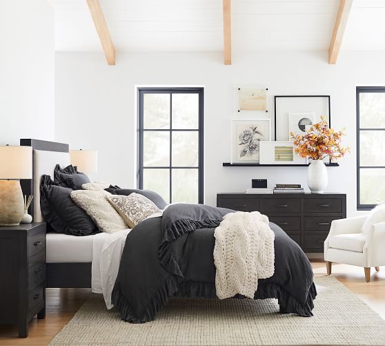 Pottery barn shop black bed