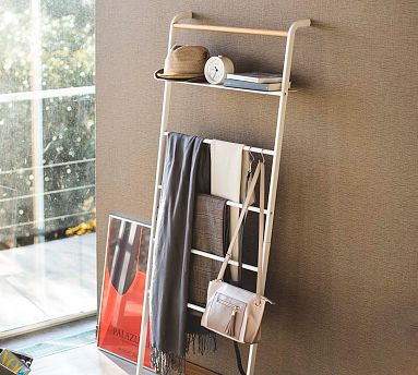 Tower Leaning Ladder With Shelf Pottery Barn