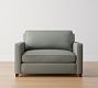 Cameron Square Arm Twin Sleeper Sofa with Memory Foam Mattress (54&quot;)
