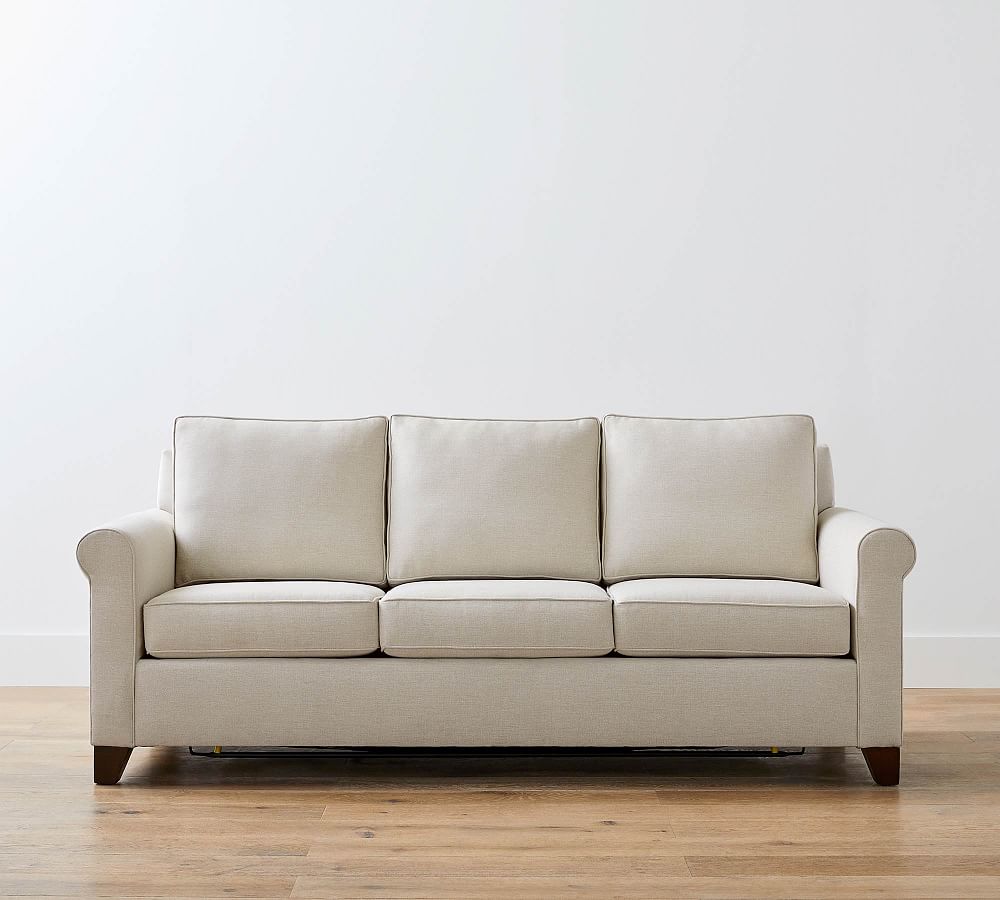 Cameron Roll Arm Upholstered Sleeper Sofa with Memory Foam Mattress