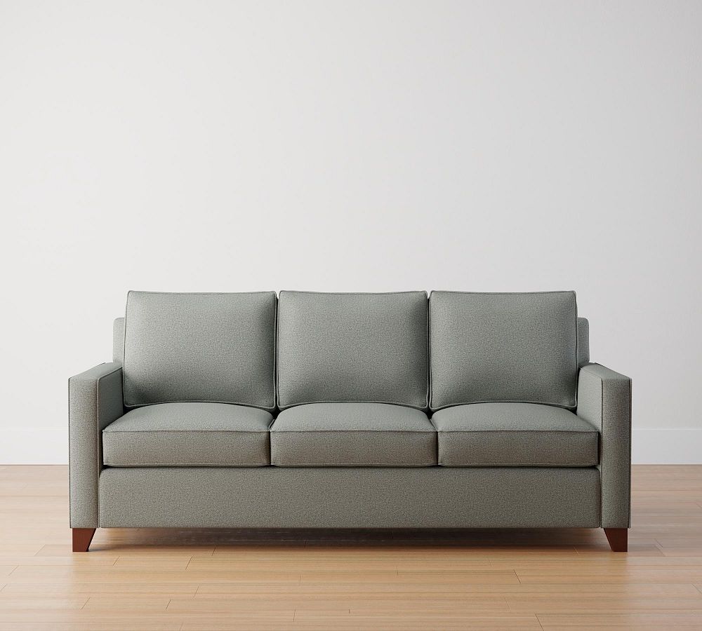 Cameron Square Arm Sleeper Sofa with Memory Foam Mattress