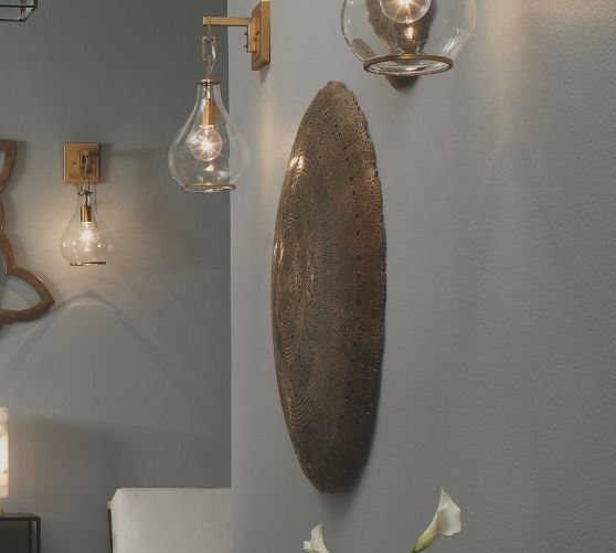 Margaret Brass Disc Wall Art Pottery Barn