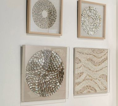 Oyster Shell Shadow Box Wall Art | Pottery Barn