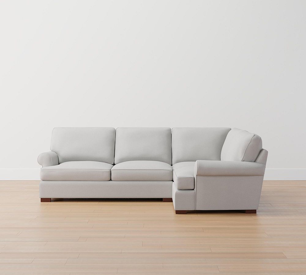Townsend Roll Arm 3-Piece Sectional (114&quot;)