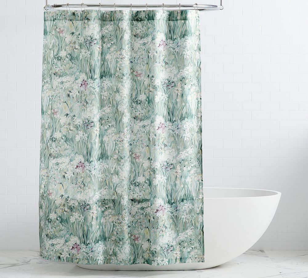 Open Box: Giverny Fleur Organic Shower Curtain