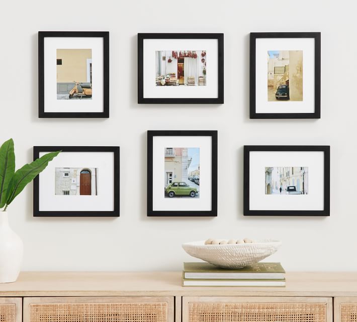 Gallery Wall 3x3 Picture Frame Wood Black 3x3 Frame White