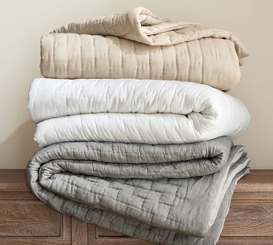 Bliss Handcrafted Linen/Cotton Quilt