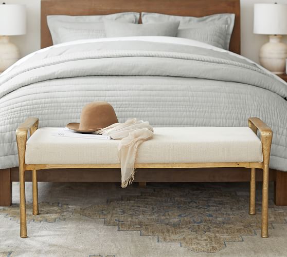 Pottery barn 2024 benches for bedrooms