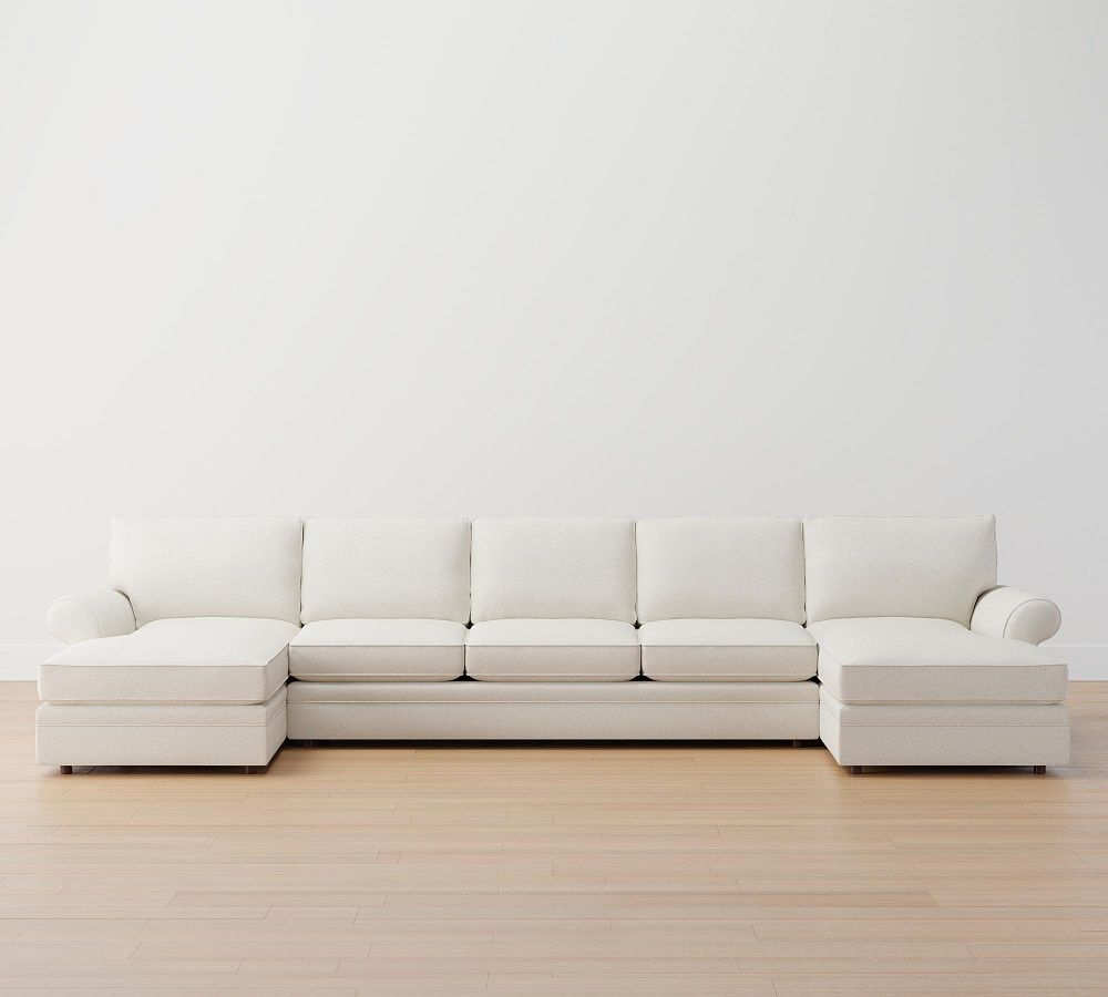Pearce Roll Arm Double Chaise Sectional