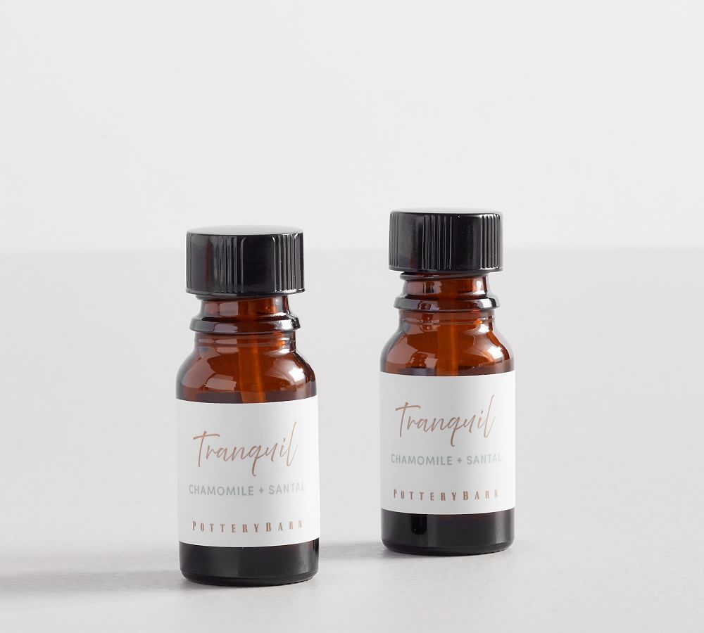 Flameless Diffuser Candle Fragrance Oil – Chamomile & Santal, Set of 2