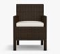 Torrey Wicker Square Arm Outdoor Dining Chair